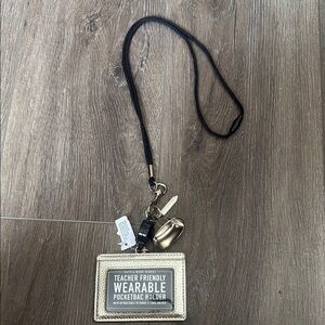 Bath & Body Works Gold and Black Key Card Holder